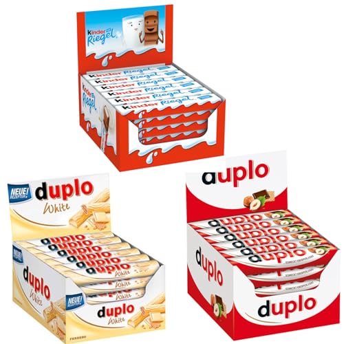 Ferrero Duplo - Duplo White Einzelriegel 2 x 40erPack (728g) und Kinder Riegel 36erPack (756g) - Wieder ein Bundle von FISGUS by krass-shoppen-de von FisGus