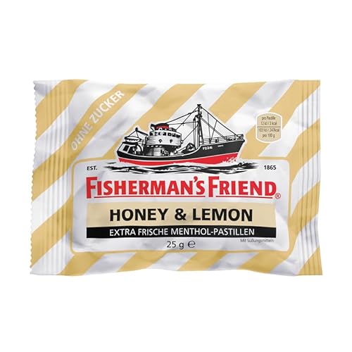 Fishermans Friend - Viele Sorten, auch die, die es in Deutschland nicht gibt. FISGUS - krass-shoppen-de (Honey & Lemon o.Z.) von FisGus