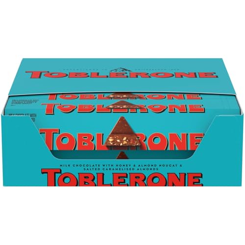 TOBLERONE Milk with salted Almonds Cchocolate Table - Schokolade 20 Stück je 100g - Ein Angebot von FISGUS® by krass-shoppen-de von FisGus