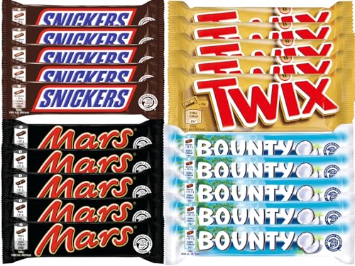 FISGUS by krass-shoppen-de - Kilo Paket: 1 KG Schokoriegel - Mars - Snickers - Twix - Bounty von FisGus