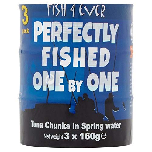 Fish 4 Ever Skipjack Tuna Chunks in Spring Water Triple Pack 3 x 160g von Fish4ever
