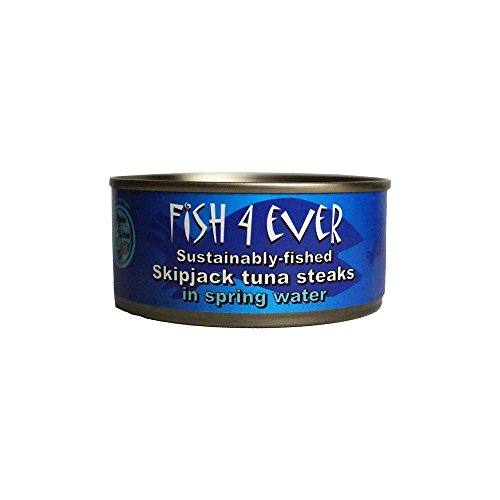 Fisch 4 Ever Skipjack Thunfisch-Steaks in Spring Water (160g) - Packung mit 2 von Fish4ever