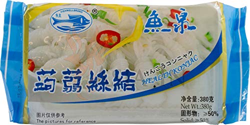 [380g / 190g ATG] Konjak Nudeln Shirataki Konjac #1 "Knoten" von Fish Well