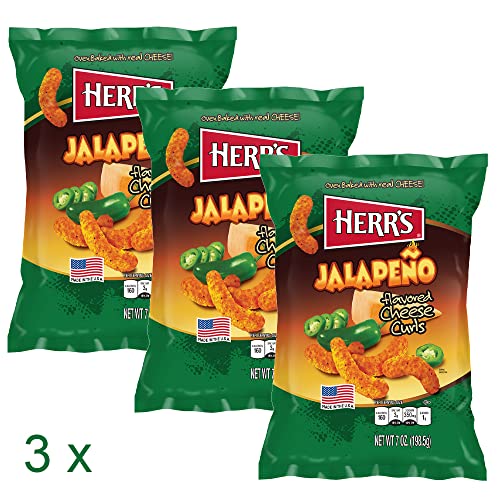 3 x Herr's Jalapeno Cheese Curls 3 x Herr's Jalapeno Cheese Curls von Fisher's Sweet Shop