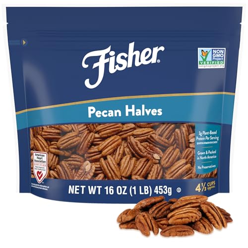 Fisher Pekannusshälften, 473 ml, ungesalzen, ohne Konservierungsstoffe, natürlich glutenfrei, gentechnikfrei, vegan, Paleo, Keto-Nüsse Fisher Pekannusshälften, 473 ml, ungesalzen, ohne Konservierungsstoffe, natürlich glutenfrei, gentechnikfrei, vegan, Paleo, Keto-Nüsse von Fisher Chef's Naturals