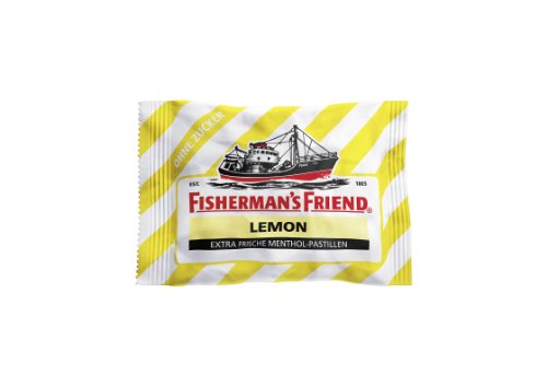 Fisherman's Friend Lemon ohne Zucker, 5er Pack (5x 25 g) von Fisherman's Friend
