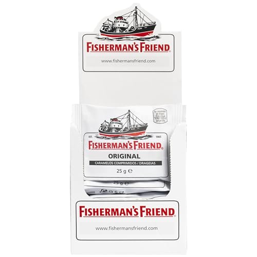 Fisherman's Friend Original, komprimierte Süßigkeit – 24 Einheiten à 25 g. (insgesamt 600 gr.) von Fisherman's Friend