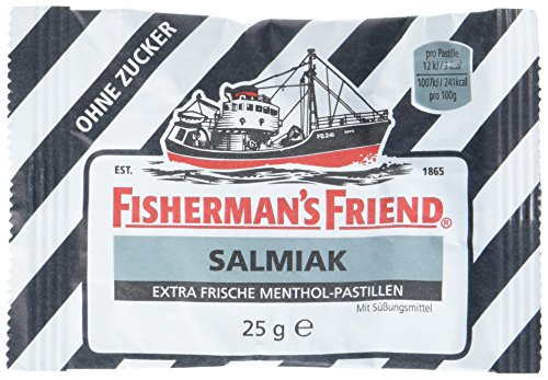 Fisherman's Friend Salmiak ohne Zucker (12 x 25g Beutel) von Fisherman's Friend