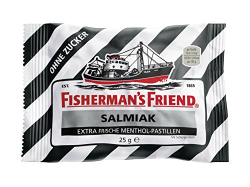 Fishermans Friend Salmiak ohne Zucker, 25 g von Fisherman's Friend