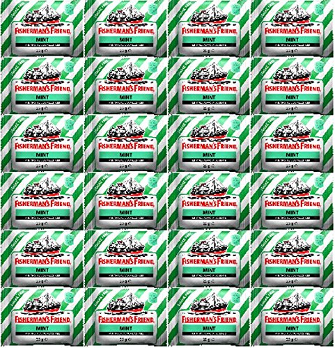 Fishermans Friend Zuckerfreie Minze Menthol Lutschtabletten, 25 g, 24 Packungen Fishermans Friend Zuckerfreie Minze Menthol Lutschtabletten, 25 g, 24 Packungen von Fisherman's Friend
