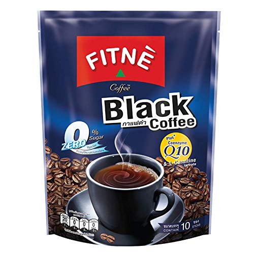 Kaffee FiTNE mit Coenzym Q-10 + L-Carnitin 50g Instant Black Coffee Zero Zucker von Fitne