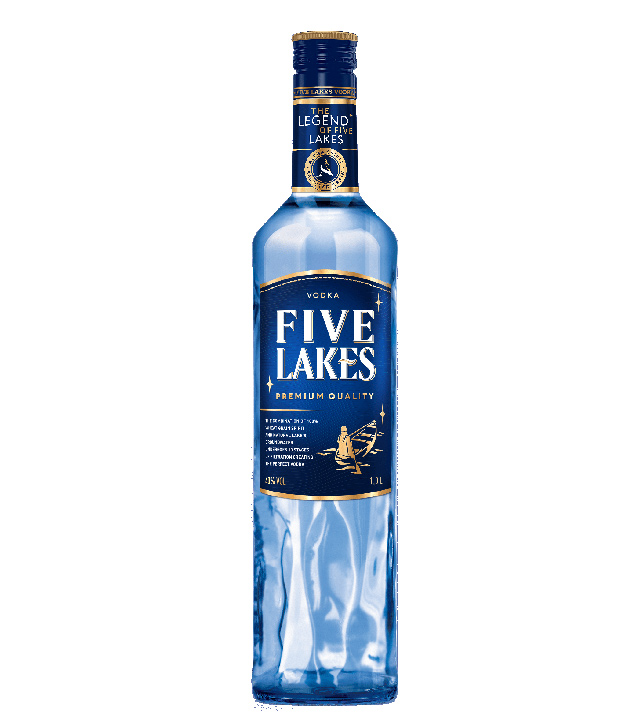 Five Lakes Vodka  (40 % Vol., 1,0 Liter) von Five Lakes Vodka