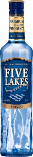"Five Lakes special" Vodka 40% vol, 1 KATRON, 6 Flaschen je 0,5L "Five Lakes special" Vodka 40% vol, 1 KATRON, 6 Flaschen je 0,5L von Five Lakes