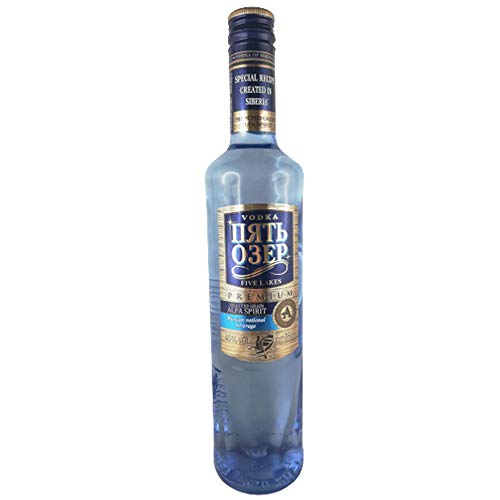 Vodka FIVE LAKES Premium 0,5L russischer Wodka Pyat Ozer von Five Lakes
