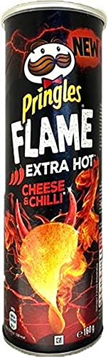 Pringles Flame Cheese & Chilli (9 x 160 gr.) inkl. gratis Fivestar kugelschreiber von Fivestar