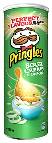 Pringles Sour Cream & Onion (19 x 165 gr.) inkl. gratis Fivestar kugelschreiber von Fivestar