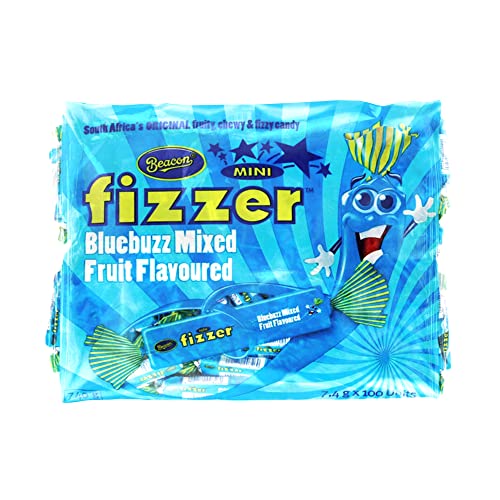 Mini Fizzer - Original Süßigkeiten in Großpackung - 7,4 g, 100 einzeln verpackte Süßigkeiten, Bluebuzz gemischte Fruchtgeschmack Mini Fizzer - Original Süßigkeiten in Großpackung - 7,4 g, 100 einzeln verpackte Süßigkeiten, Bluebuzz gemischte Fruchtgeschmack von Fizzer