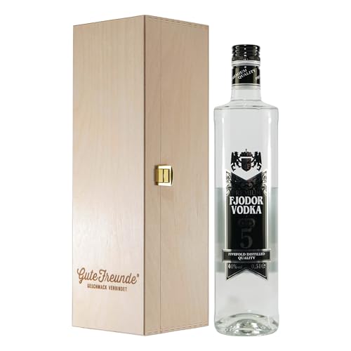 Fjodor Vodka Fivefold Distilled mit Geschenk-Holzkiste Fjodor Vodka Fivefold Distilled mit Geschenk-Holzkiste von Fjodor