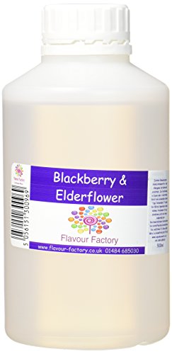 Flavour Factory Intensiver Aromen Brombeer und Holunderbluete, 1er Pack (1 x 500 ml) von Flavour Factory