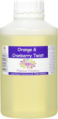 Flavour Factory Intensiver Aromen Preiselbeeren und Orange, 1er Pack (1 x 500 ml) von Flavour Factory