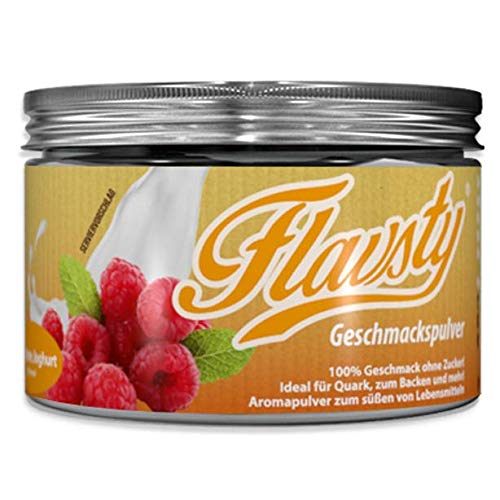 Flavsty® Geschmackspulver Himbeer-Joghurt - Veganes Geschmackspulver ohne Zucker - Aromapulver - Flavorpowder von Flavsty
