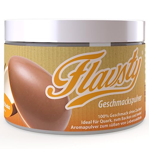Flavsty® Geschmackspulver Kiddy Schoko Schokolade - Veganes Geschmackspulver Schoko ohne Zucker - Aromapulver - Flavorpowder von Flavsty