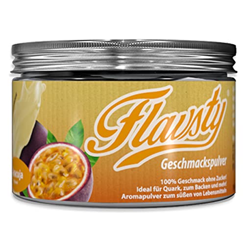 Flavsty® Geschmackspulver Maracuja - Veganes Geschmackspulver ohne Zucker - Aromapulver - Flavorpowder von Flavsty
