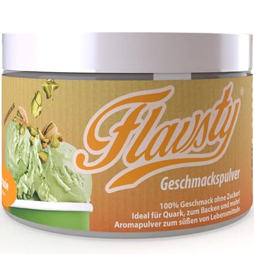Flavsty® Geschmackspulver Pistazie - Veganes Geschmackspulver ohne Zucker - Aromapulver - Flavorpowder von Flavsty
