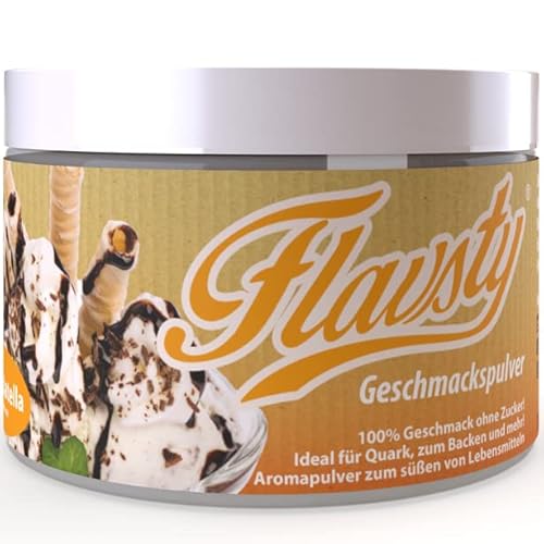 Flavsty® Geschmackspulver Stracciatella - Veganes Geschmackspulver ohne Zucker - Aromapulver - Flavorpowder von Flavsty