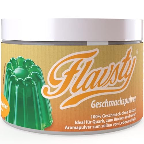 Flavsty® Geschmackspulver Waldmeister - Veganes Geschmackspulver ohne Zucker - Aromapulver - Flavorpowder von Flavsty