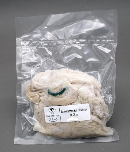 Fleischer- & Restaurantbedarf Kühren - Schweinedarm Naturdarm | Für Bratwurst, Knacker, Weißwurst | Kaliber 36/40 | 25m Länge | Wurstdärme, Naturdarm, Kaliber 36/40 Fleischer- & Restaurantbedarf Kühren - Schweinedarm Naturdarm | Für Bratwurst, Knacker, Weißwurst | Kaliber 36/40 | 25m Länge | Wurstdärme, Naturdarm, Kaliber 36/40 von Fleischer- & Restaurantbedarf Kühren