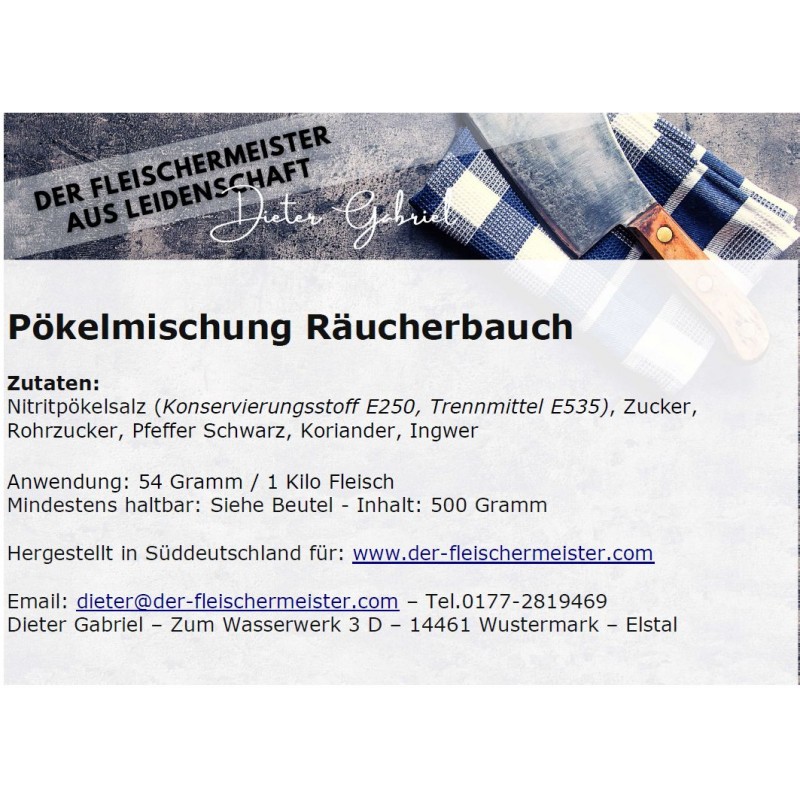 P?kelmischung R?ucherbauch P?kelmischung R?ucherbauch von Fleischermeister aus Leidenschaft