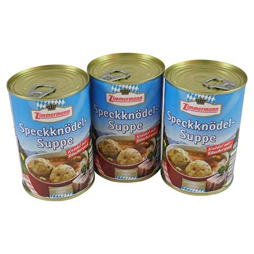 Speckknödel - Suppe 3er Pack (3 Dosen à 400 ml) von Fleischwerke Zimmermann