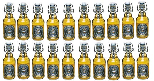 20 Flaschen Flensburger Gold das milde Bügelflaschen inc. 3.00€ MEHRWEG Pfand 4,8% Vol. Ploppverschluß ohne Rahmen von Flensburger