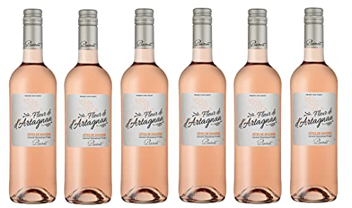 6x 0,75l - 2023er - Fleur de d'Artagnan - Rosé - Côtes de Gascogne I.G.P. - Frankreich - Rosé-Wein trocken 6x 0,75l - 2023er - Fleur de d'Artagnan - Rosé - Côtes de Gascogne I.G.P. - Frankreich - Rosé-Wein trocken von Fleur de d'Artagnan