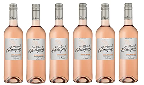6x 0,75l - Fleur de d'Artagnan - Rosé - Côtes de Gascogne I.G.P. - Frankreich - Rosé-Wein trocken von Fleur de d'Artagnan