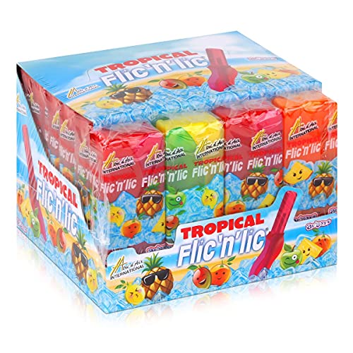 Flic'n'lic Lutscher Tropical 24 Stück 336g - Doppelter Fruchtgeschmack von Flic'n'Lic