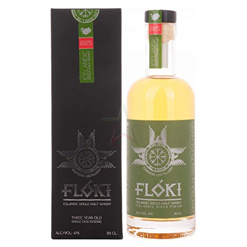 Flóki Icelandic BIRCH FINISH Single Malt Whisky Whisky (1 x 0.5) von Flóki