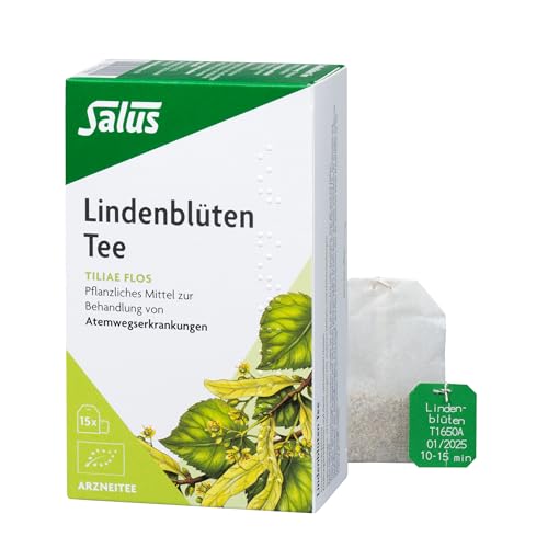Salus - Lindenblüten Tee - 1x 15 Filterbeutel (30 g) - Arzneitee - Tiliae flos - pflanzliches Mittel zur Behandlung von Atemwegserkrankungen - bio von Salus