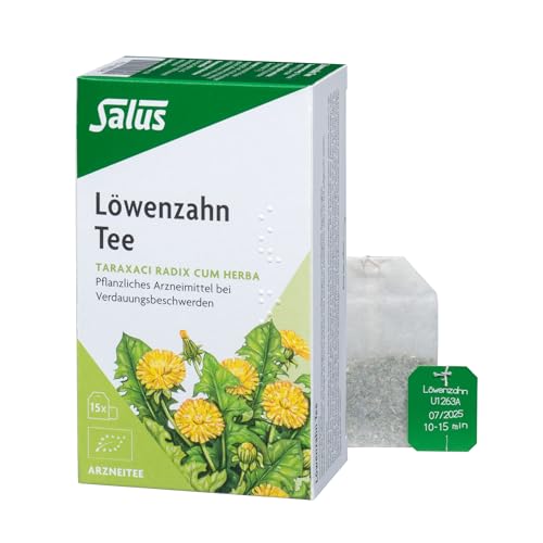 Salus - Löwenzahn Tee - 1x 15 Filterbeutel (27 g) - Arzneitee - Taraxici radix cum herba - pflanzliches Arzneimittel bei Verdauungsbeschwerden - bio von Floradix