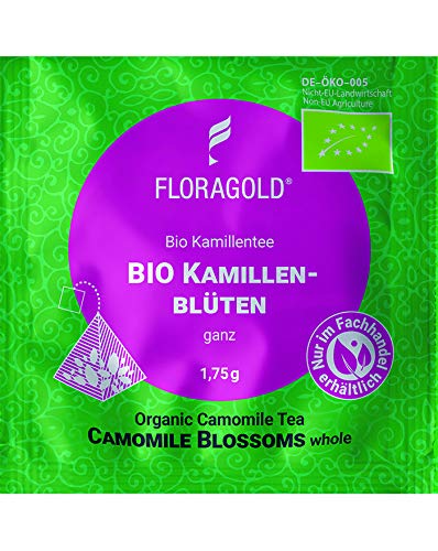 Bio Kamillenblüten ganz 100er Pyramidenbeutel von Floragold von Floragold