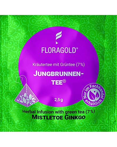 Kräutertee Jungbrunnentee® 100er Pyramidenbeutel von Floragold von Floragold