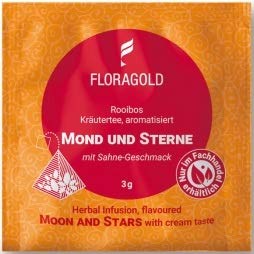 Rooibostee Mond und Sterne 100er Pyramidenbeutel von Floragold Rooibostee Mond und Sterne 100er Pyramidenbeutel von Floragold von Floragold