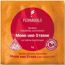 Rooibostee Mond und Sterne 100er Pyramidenbeutel von Floragold von Floragold