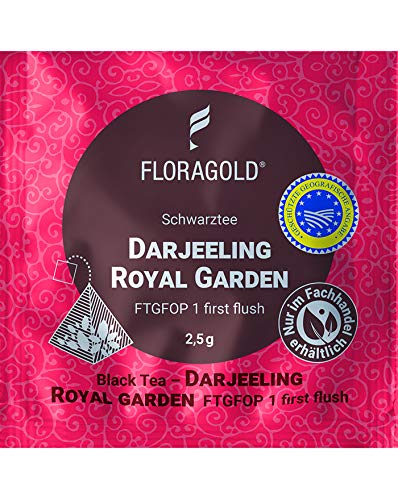 Schwarztee Darj FTGFOP 1 Royal Garden ff 100er Pyramidenbeutel von Floragold von Floragold