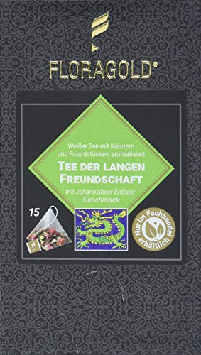 FLORAGOLD Pyramidenbeutel Grüner Tee der langen Freundschaft, 45 g von FLORAGOLD