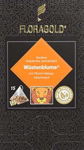 FLORAGOLD Pyramidenbeutel rotbuschtee Wüstenblume, 1er Pack (1 x 45 g) von FLORAGOLD