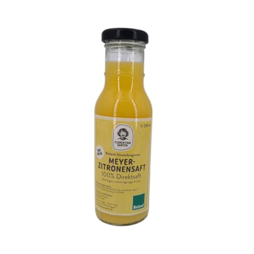 FLORENTINAS GARTEN | Meyerzitronensaft | 2 Glasflaschen je 250 ml | 100% Direktsaft aus Meyer Zitronen aus Deutschland FLORENTINAS GARTEN | Meyerzitronensaft | 2 Glasflaschen je 250 ml | 100% Direktsaft aus Meyer Zitronen aus Deutschland von Florentinas Garten
