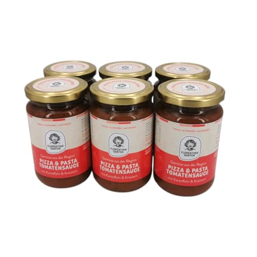Florentinas Garten | FRÄNKISCHE TOMATEN-SAUCE | Pizza & Pasta | 6 Gläser mit jeweils 348 gr. | hausgemacht | leckeres Fertiggericht für Topf & Mikrowelle | nachhaltig verpackt Florentinas Garten | FRÄNKISCHE TOMATEN-SAUCE | Pizza & Pasta | 6 Gläser mit jeweils 348 gr. | hausgemacht | leckeres Fertiggericht für Topf & Mikrowelle | nachhaltig verpackt von Florentinas Garten
