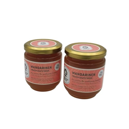 Florentinas Garten | Mandarinen Fruchtaufstrich | 2 Gläser mit jeweils 210 gr. | hausgemacht | Deutsche Bioland Zitrusfrucht | das besondere Frühstück Florentinas Garten | Mandarinen Fruchtaufstrich | 2 Gläser mit jeweils 210 gr. | hausgemacht | Deutsche Bioland Zitrusfrucht | das besondere Frühstück von Florentinas Garten